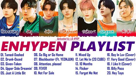 E N H Y P E N Playlist Updated All Songs Youtube