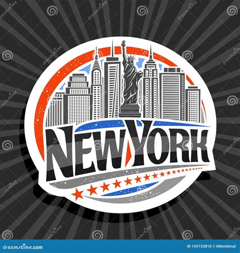 Logo De Vectores Para La Ciudad De Nueva York Ilustración Del Vector