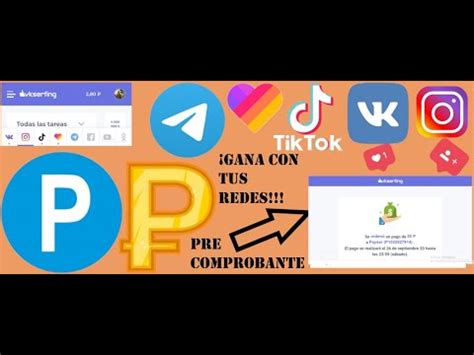 P Gina Para Ganar Rublos Vkserfing Comprobante Con Tus Redes Sociales