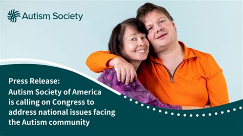 Press Release Autism Society Of America Is Calling On Congress To