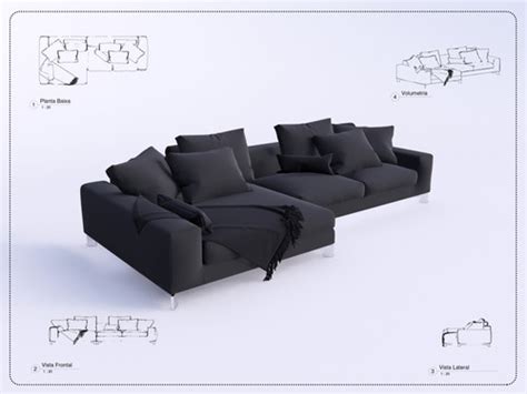 Sofa Revit 53 High Quality RevitImport