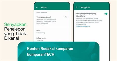 Cara Bisukan Telepon Dari Nomor Gak Dikenal Di Whatsapp Sudah Bisa Di