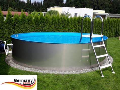 Edelstahlbecken X Cm Aufstellbecken Komplettset Pool Net