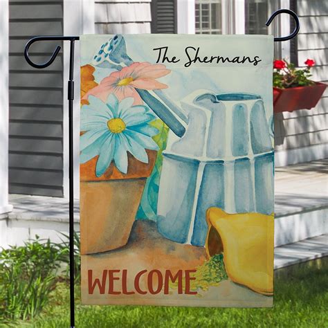 Personalized Spring Garden Flag Tsforyounow