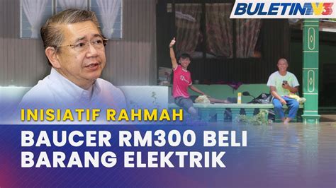 INISIATIF RAHMAH Baucer RM300 Buat Mangsa Banjir Beli Barangan