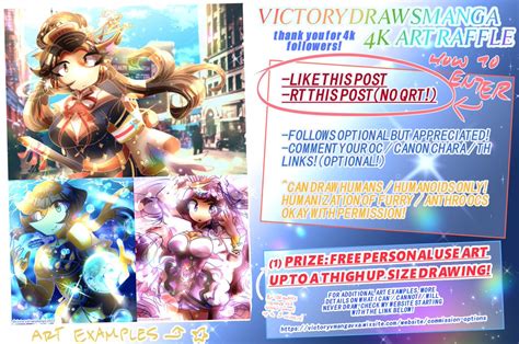 Victorydrawsmanga Follow Art Raffle Going On Twitter Thanks