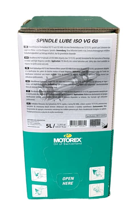 Motorex Spindle Lube ISO VG 68 Hydrauliköl Hyperclean 5l online kaufen ...