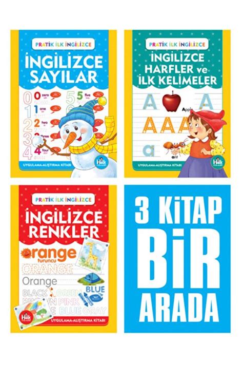 İngilizce Harfler Sayılar Ve Renkler Seti (3 Kitap Takım) Fiyatları ve ...