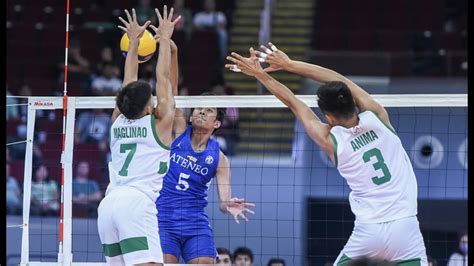 Ateneo Blue Eagles Vs Dlsu Green Spikers Set Mens Volleyball Uaap