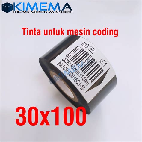 Lc1 30x100 Hot Stamping Foil Ribbon Tape 30mm X 100m Coding Ribbon Ink