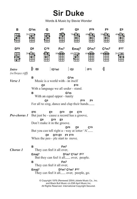 Sir Duke by Stevie Wonder - Ukulele - Guitar Instructor