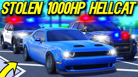 Roblox Roleplay Trolling Cops In A Stolen 1000hp Hellcat Youtube