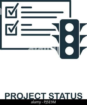 Projekt Status Symbol Monochrom Design Aus Der Sammlung Ui Pixel