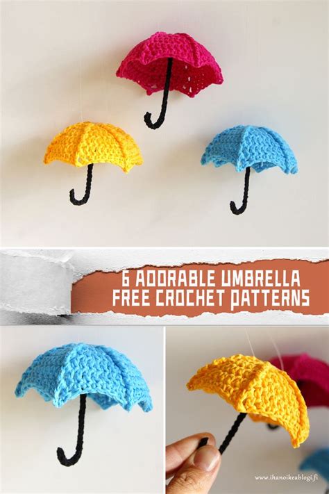 Adorable Umbrella Crochet Patterns Free Igoodideas In