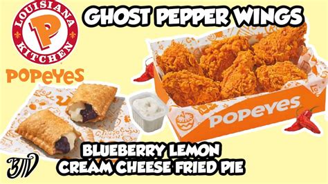 Popeye S Ghost Pepper Wings Return Blueberry Lemon Cream Cheese Fried