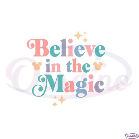 Believe In The Magic Disney Magic Kingdom Svg Cutting Files Oladino