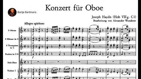 Joseph Haydn Oboe Concerto In C Major Hob Viig C C Youtube