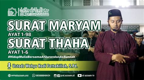 Surat Maryam Thaha Imam Merdu Sholat Tarawih Ustad Wahyu