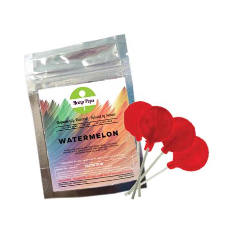 Watermelon (4 lollipops) | Hemp Pops