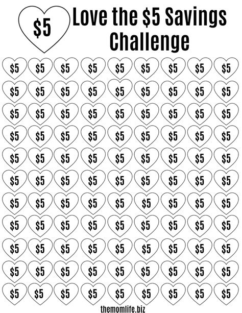 Love The 5 Dollar Savings Challenge Etsy