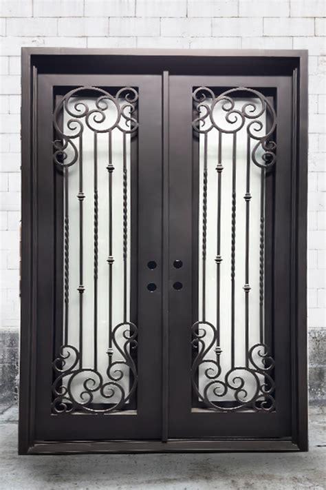 Vermont Double Entry Iron Doors 72 X 96 Left Hand Precise Iron Doors