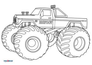 Free Printable Monster Truck Coloring Pages For Kids