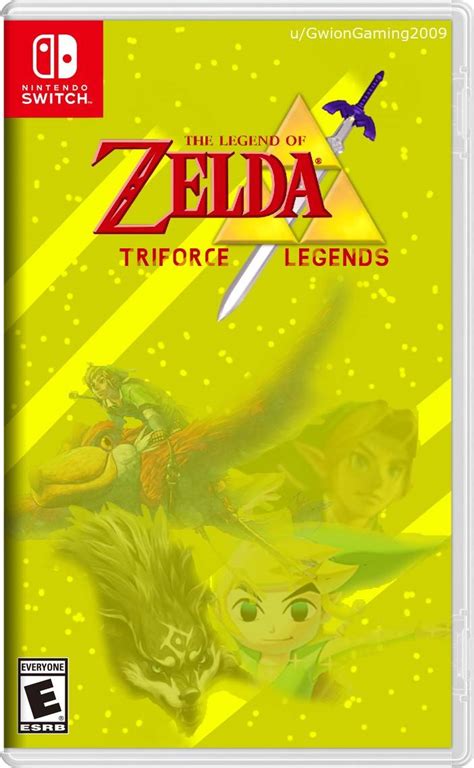 The Legend Of Zelda Triforce Legends Concept Cover Scrolller