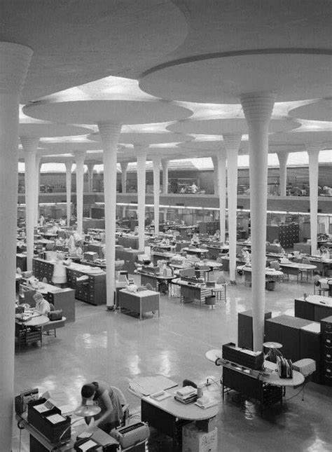 The Great Workroom Frank Lloyd Wrights Johnson Wax Headquarters