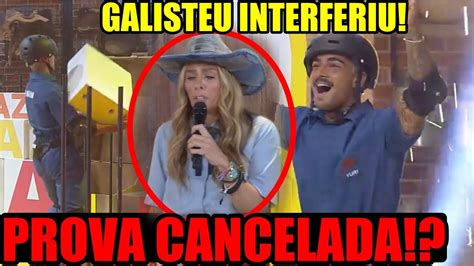 PROVA DO FAZENDEIRO CANCELADA GALISTEU INTERFERE AJUDA YURI A