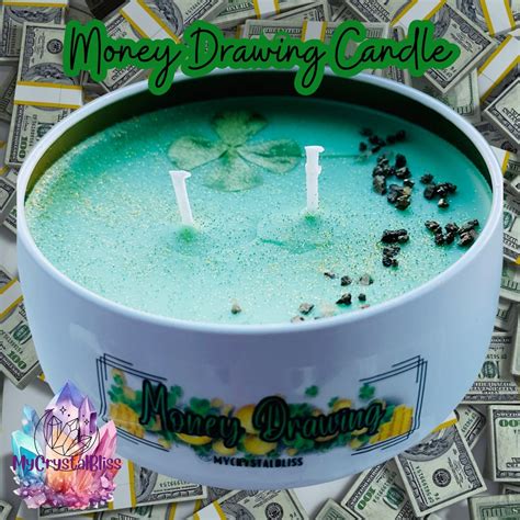 Money Drawing Candle Money Candle Call Money Angelic Money Flow Etsy