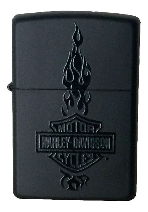 Isqueiro Zippo Harley Davidson Preto Fosco Original