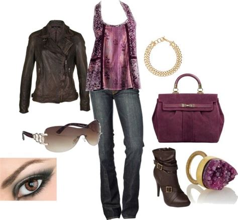 Purple and Brown | Purple leather jacket, Fashion, My style