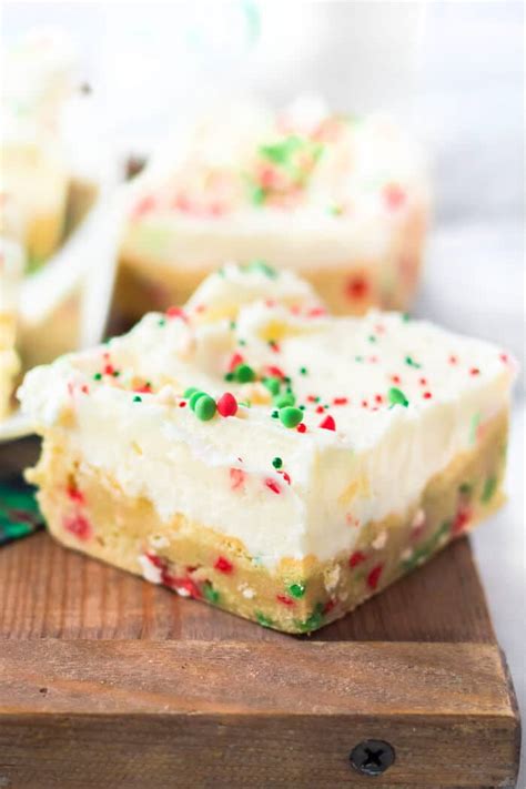 Christmas Sugar Cookie Bars Mama Loves Food