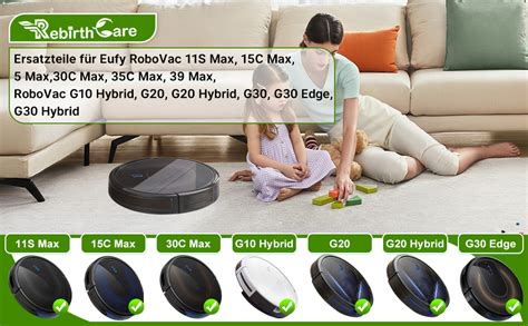 Amazon de Rebirthcare Zubehör für Eufy für RoboVac 11S Max 15C Max 30C