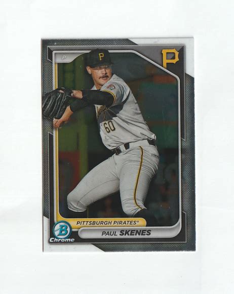 Bowman Chrome Prospect Paul Skenes Rc Bcp Pirates Ebay