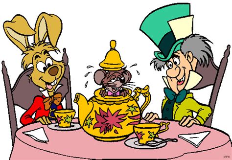 March Hare And Mad Hatter Clip Art Images Disney Clip Art Galore