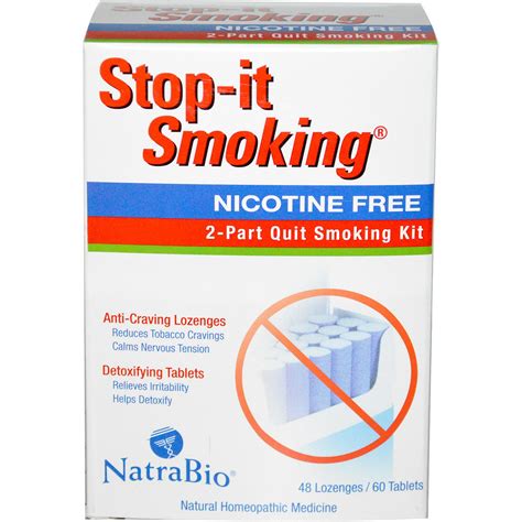 Natrabio Stop It Smoking 2 Part Quit Smoking Kit Nicotine Free 48