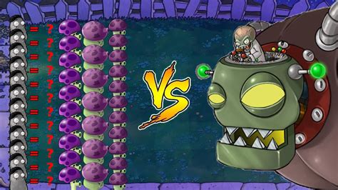 Plants Vs Zombies Hack Imitater Scaredy Fume Shroom Puff Shroom Vs