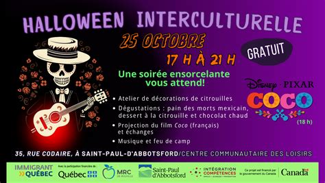 Halloween interculturelle 25 octobre 2024 de 17h à 21h