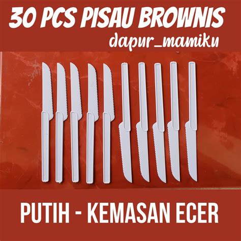 Jual Dapurmami Pcs Pisau Brownies Plastik Putih Pisau Kue Roti