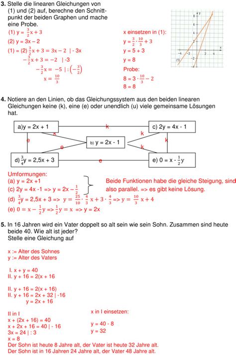 Übungsblatt zu Linare Gleichungssysteme