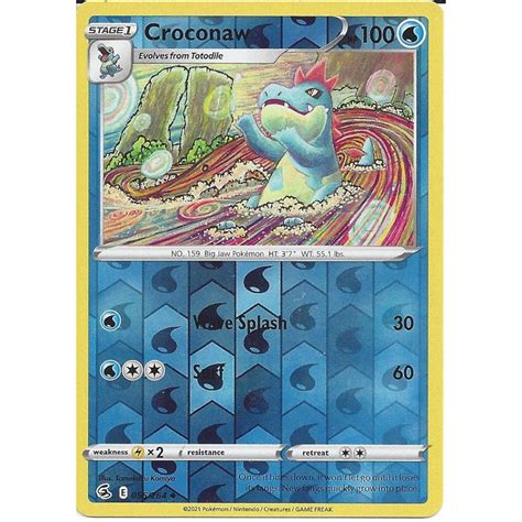 Croconaw Pokemon Card