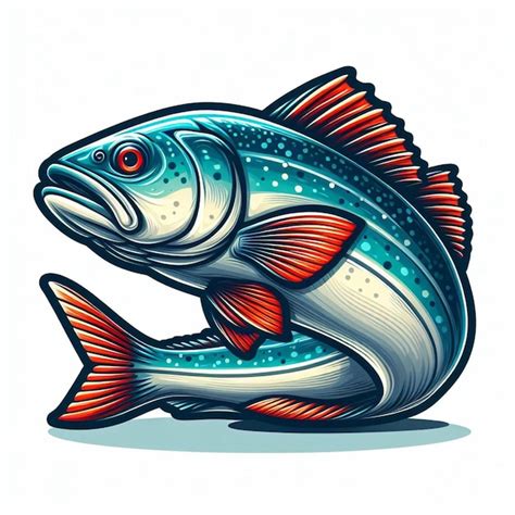 Premium Vector Cute Cod Fish Vector Cartoon Illustration