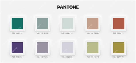 Premium Vector Pantone Colour Guide Palette Catalog Samples In Rgb