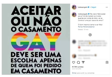 Ivete Sangalo Critica Aprovação De Projeto Que Proíbe Casamento