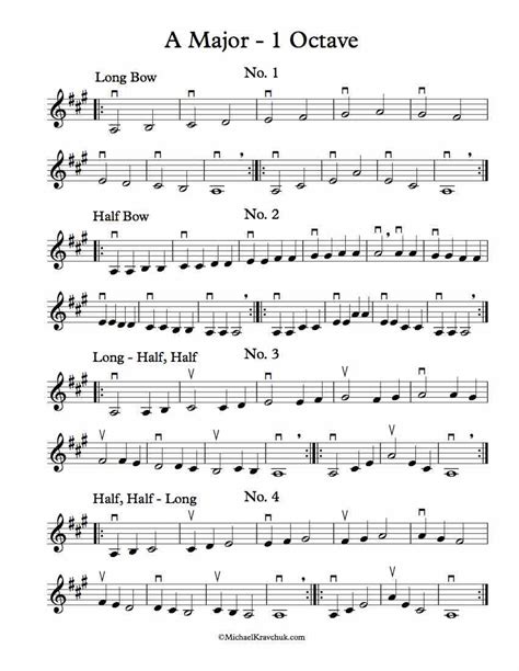 Violin Practice Sheets