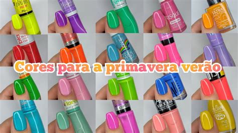 CORES DE ESMALTES PARA A PRIMAVERA VERÃO CORES BEM COLORIDAS YouTube