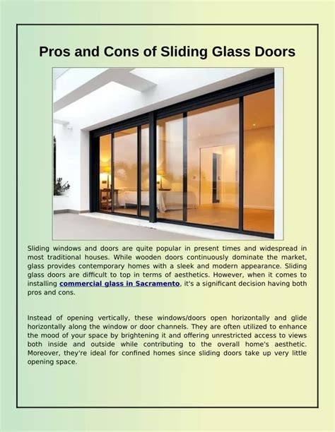 PPT A Short Note About Sliding Glass Doors PowerPoint Presentation