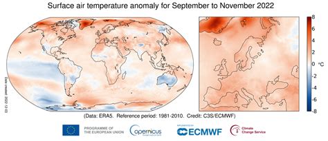 Surface Air Temperature For November Copernicus