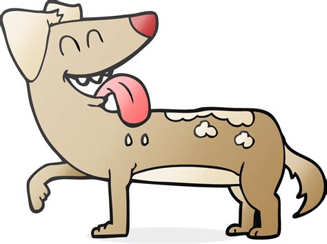 cartoon panting dog 12282921 Vector Art at Vecteezy